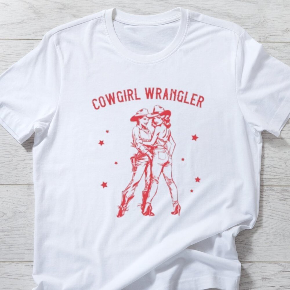 Cowgirl Wrangler Shirt Lgbt Pride Shirt Lesbian Pride Shirt Lgbtq Shirt